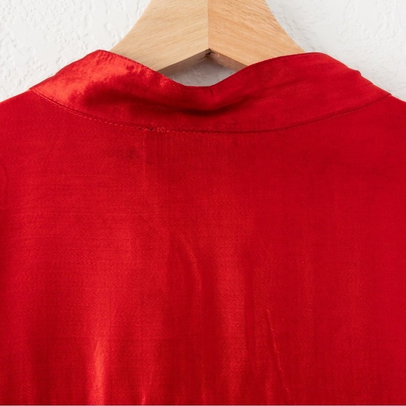 Soft Surroundings Label Noir Red Beaded Tunic Dress Size XL - Picture 11 of 13